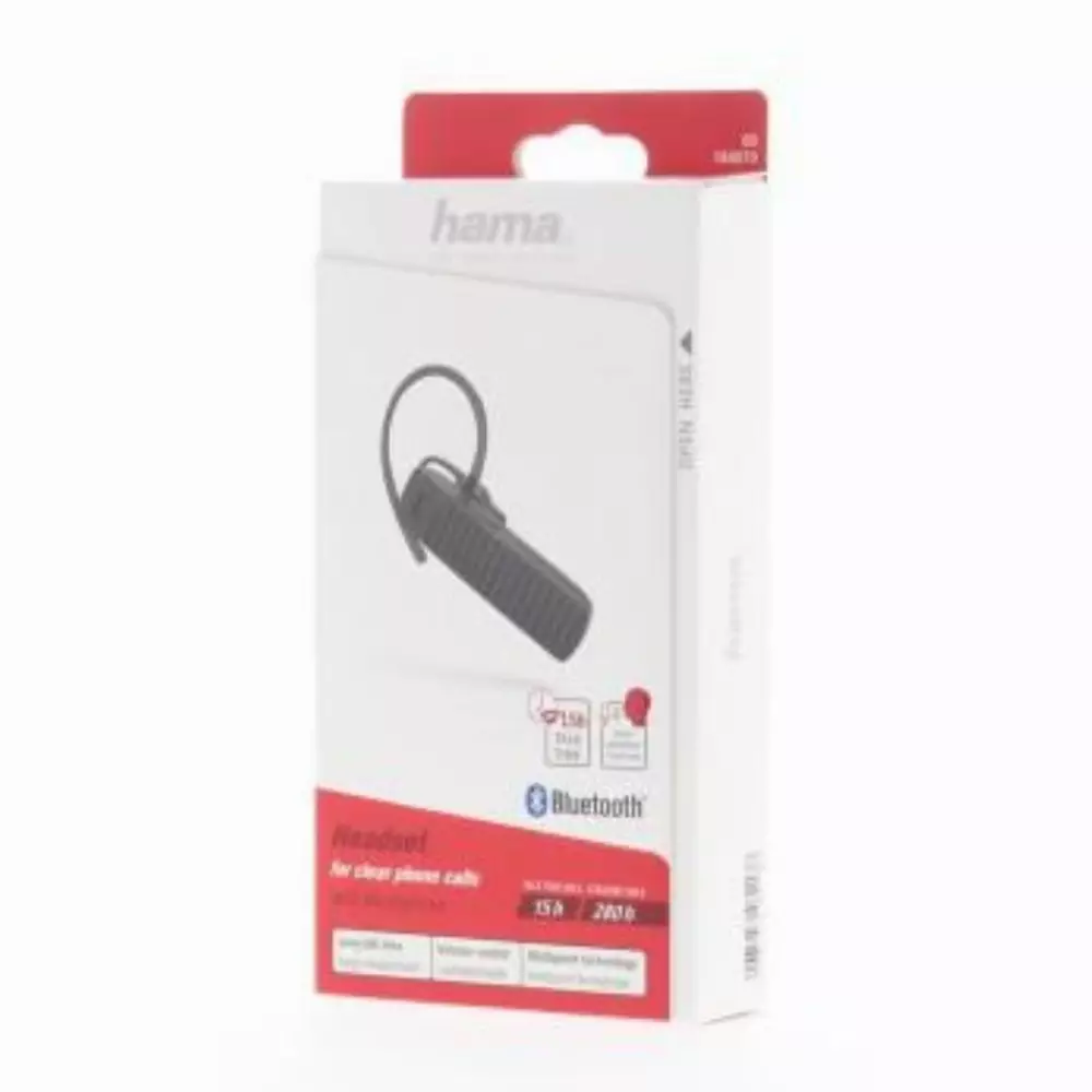 Блутут слушалка HAMA MyVoice 1500, In-Ear, Multipoint, Контрол на звука, Черен