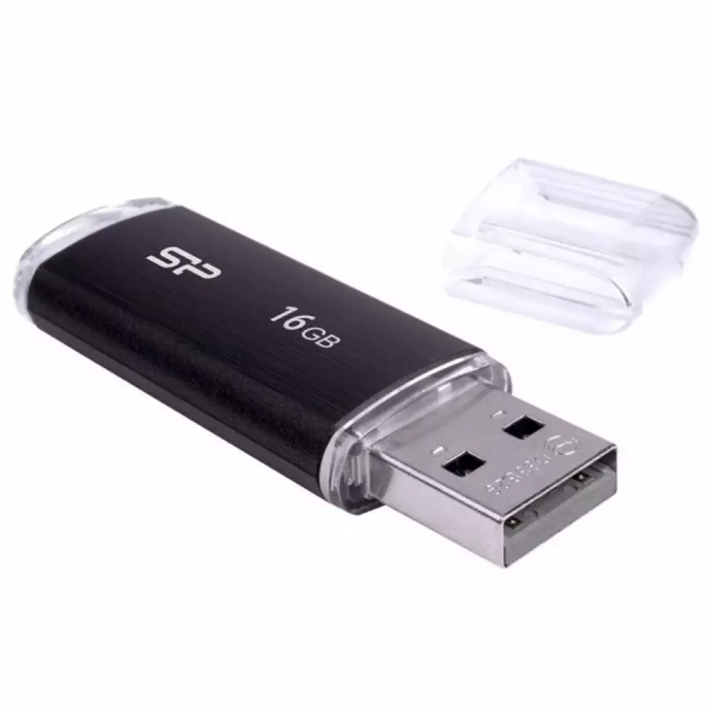USB памет Silicon Power Ultima U102 16GB UFD 2.0 Black - SP016GBUF2U02V1K
