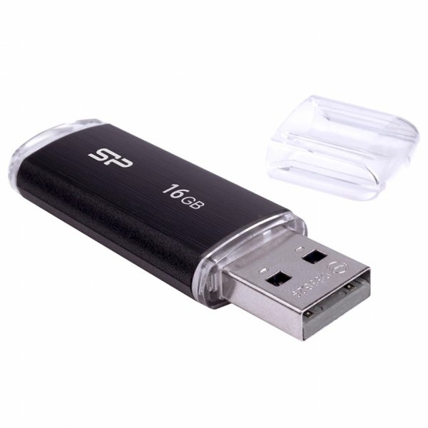 USB памет Silicon Power Ultima U102 16GB UFD 2.0 Black - SP016GBUF2U02V1K