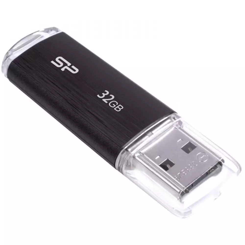USB памет Silicon Power 32GB Ultima U02 UFD 2.0 Black - SP032GBUF2U02V1K