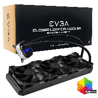 Водно охлаждане EVGA CLC 360mm All-In-One RGB LED CPU Liquid Cooler - 400-HY-CL36-V1