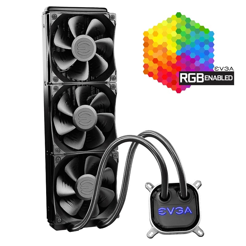 Водно охлаждане EVGA CLC 360mm All-In-One RGB LED CPU Liquid Cooler - 400-HY-CL36-V1