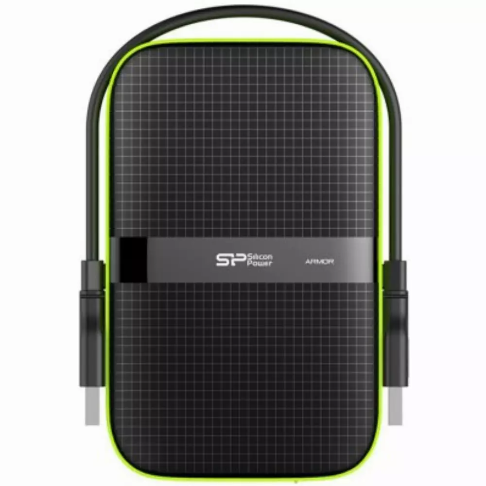 Външен диск Silicon Power Armor A60 2TB 2.5" USB 3.1 IPX67 Black - SP020TBPHDA60S3K