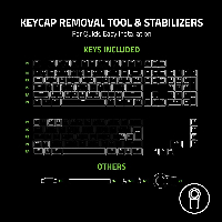 Капачки за клавиатура Razer Phantom Keycap Upgrade Set - White - RC21-01740200-R3M1