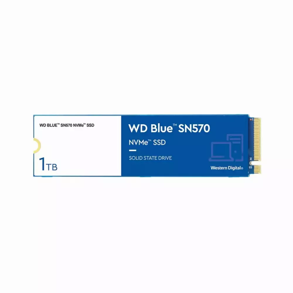 Диск SSD WD Blue SN570 1TB M.2 2280 TLC NVMe PCIe Gen 3.0 x4 - WDS100T3B0C