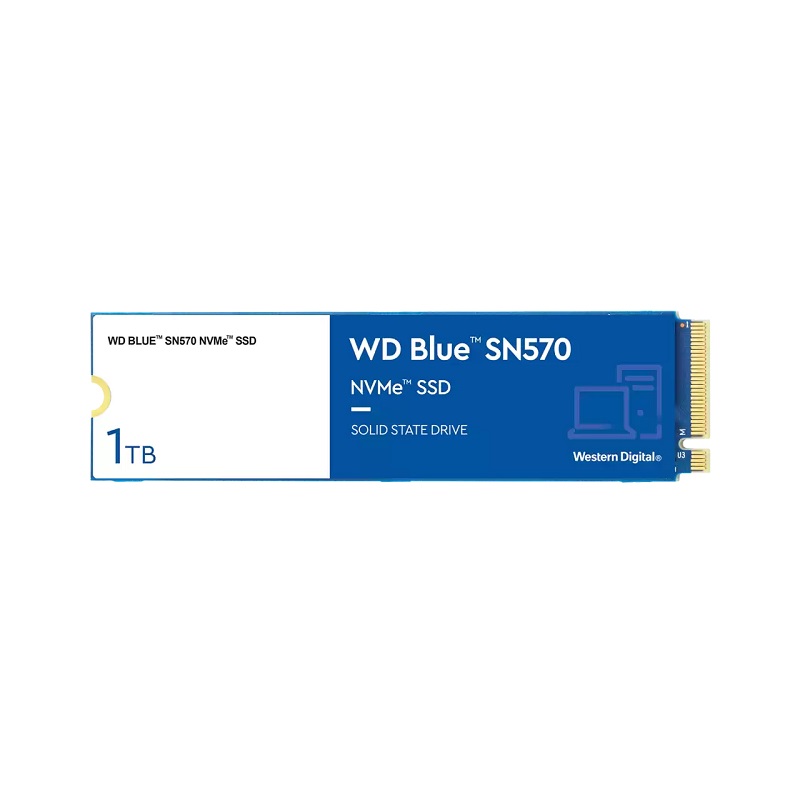 Диск SSD WD Blue SN570 1TB M.2 2280 TLC NVMe PCIe Gen 3.0 x4 - WDS100T3B0C