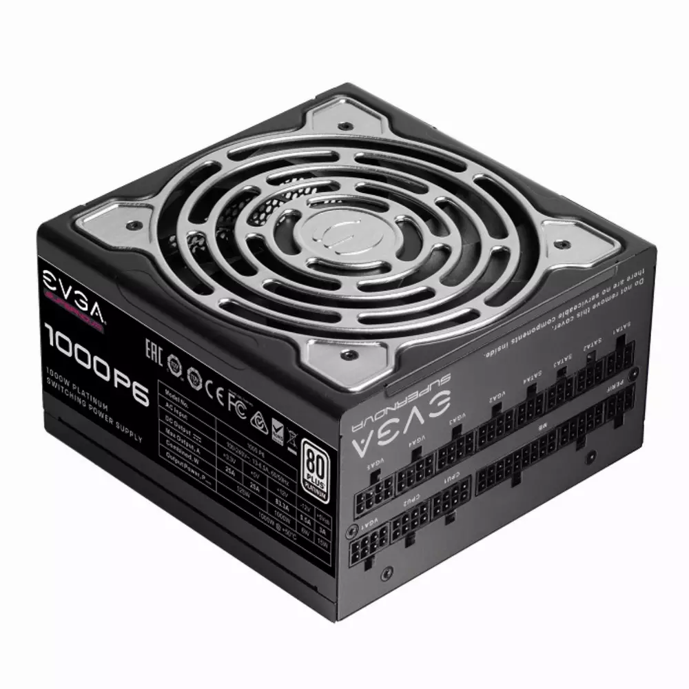 Захранване EVGA SuperNOVA 1000 P6 (1000W) 80+ Platinum - 220-P6-1000-X2