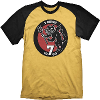 Тениска Wolfenstein Raglan T-Shirt 7 To Go Yellow, Size XL