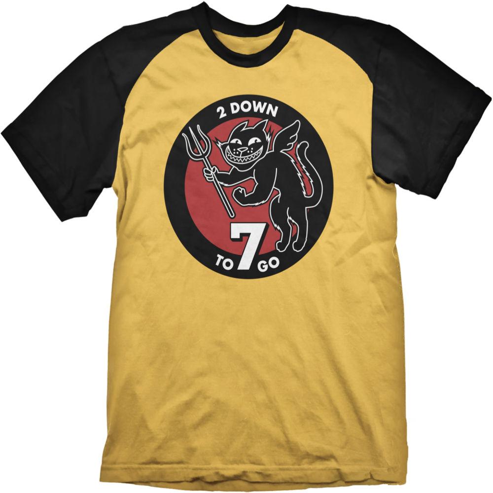 Тениска Wolfenstein Raglan T-Shirt 7 To Go Yellow, Size XL
