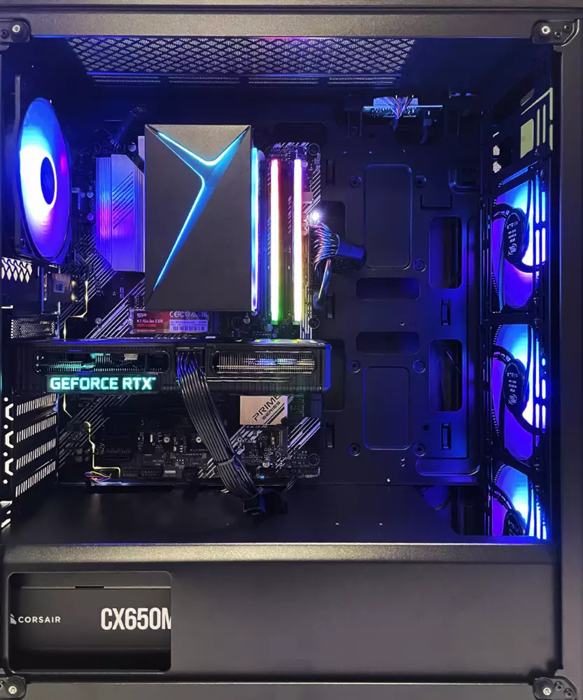 Геймърски компютър MARK II Trooper (AMD Ryzen 5 3600, B550, 16GB DDR4, RTX 3060 12GB, 512GB  NVMe SSD, 650W)