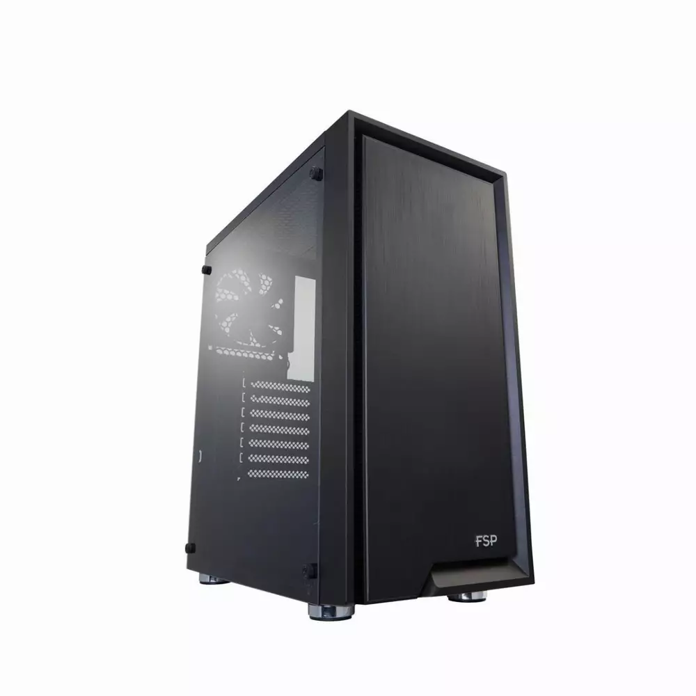 Кутия FSP CMT140 TG Mid-tower Black - POC0000105