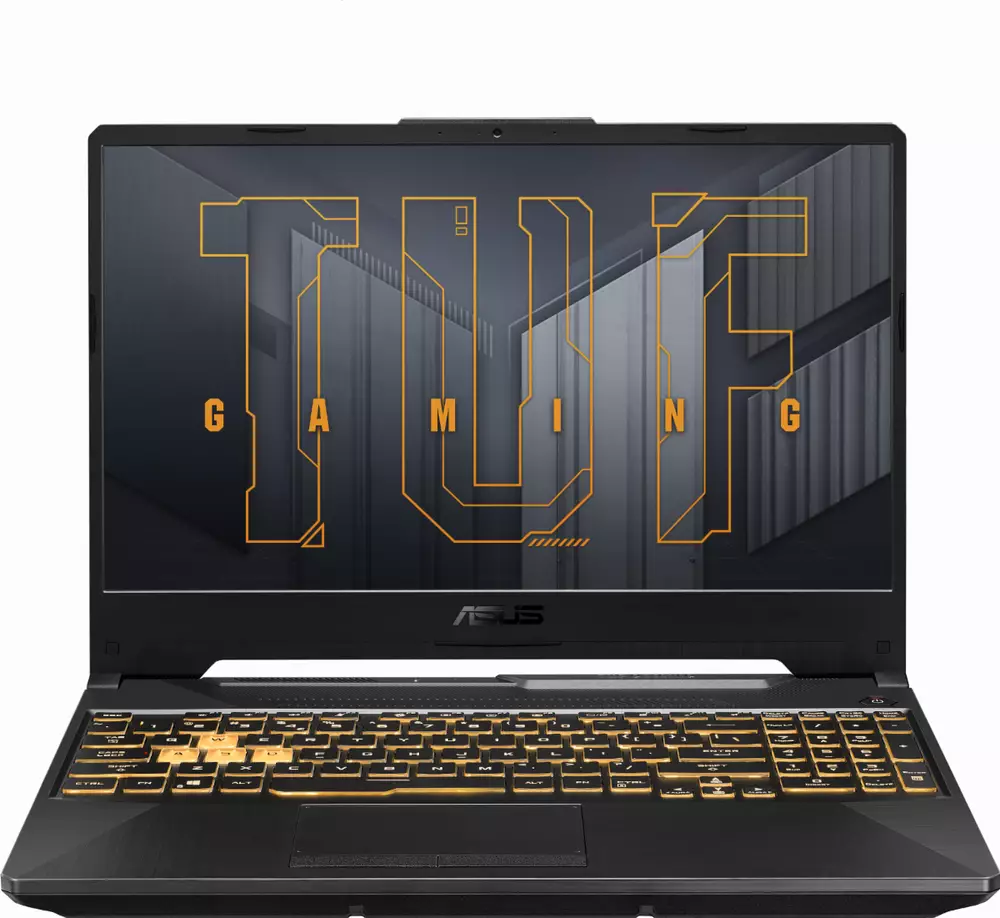 Лаптоп ASUS TUF FX506HM-HN019, 15.6" FHD(1920x1080) IPS AG 144 Hz, Intel i7-11800H 2.30 GHz (24 MB Cache, Up to 4.60 GHz, 8 Cores),16GB DDR4 3200MHz(2x 8GB), 512GB NVMe SSD, NVIDIA GeForce RTX 3060 6GB GDDR6, Wi-Fi 6, RGB Kb