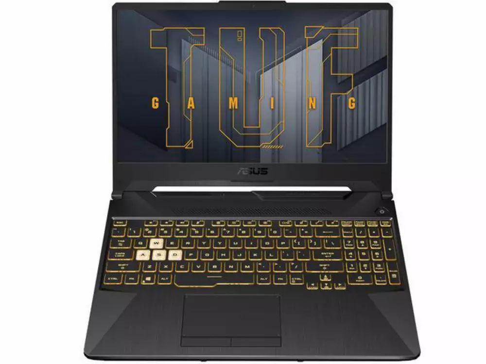 Лаптоп ASUS TUF FX506HM-HN019, 15.6" FHD(1920x1080) IPS AG 144 Hz, Intel i7-11800H 2.30 GHz (24 MB Cache, Up to 4.60 GHz, 8 Cores),16GB DDR4 3200MHz(2x 8GB), 512GB NVMe SSD, NVIDIA GeForce RTX 3060 6GB GDDR6, Wi-Fi 6, RGB Kb