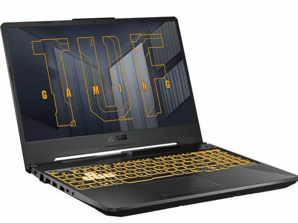 Лаптоп ASUS TUF F15 FX506HCB-HN143, 15.6" FHD(1920x1080) IPS AG 144 Hz, Intel i7-11800H 2.30 GHz (24 MB Cache, Up to 4.60 GHz, 8 Cores), 16GB DDR4 3200(2x 8GB), 512GB NVMe SSD, NVIDIA GeForce RTX 3050, Wi-Fi 6, RGB Kbd, no OS