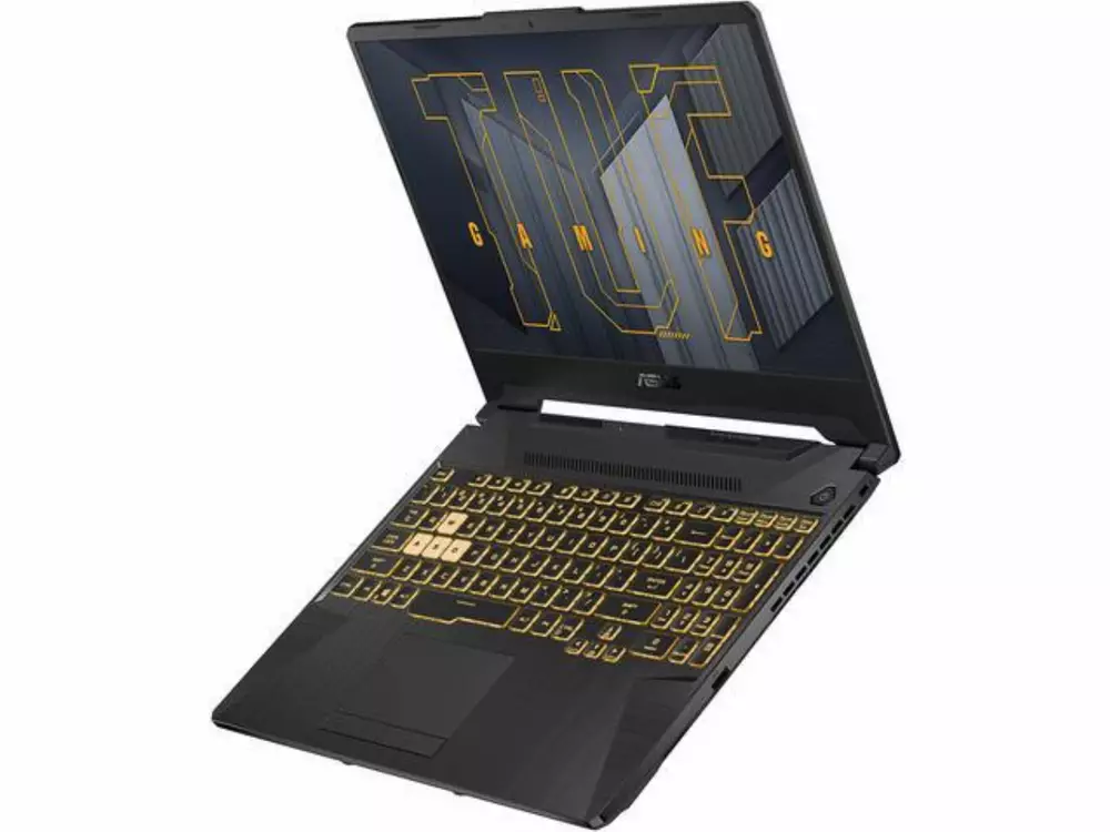 Лаптоп ASUS TUF F15 FX506HCB-HN143, 15.6" FHD(1920x1080) IPS AG 144 Hz, Intel i7-11800H 2.30 GHz (24 MB Cache, Up to 4.60 GHz, 8 Cores), 16GB DDR4 3200(2x 8GB), 512GB NVMe SSD, NVIDIA GeForce RTX 3050, Wi-Fi 6, RGB Kbd, no OS