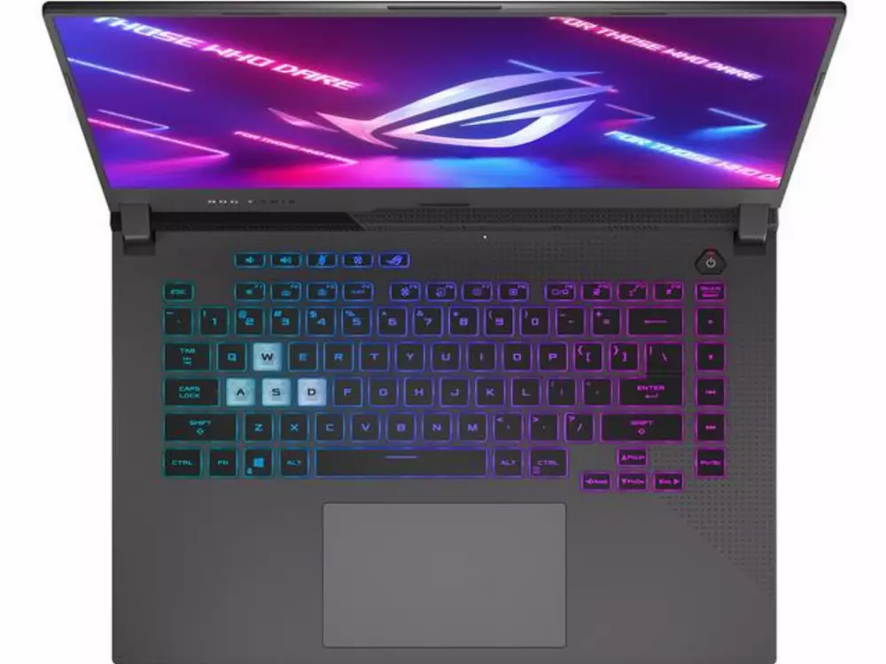 Лаптоп ASUS ROG Strix G15 G513QR-HF012, 15.6" FHD(1920x1080) IPS AG 300Hz, AMD Ryzen 9 5900HX 3.3GHz (16MB Cache, Up to 4.6GHz), 16GB DDR4 3200MHz, 1TB NVMe SSD, NVIDIA GeForce RTX 3070 8GB GDDR6, Illum. Kbd, no OS