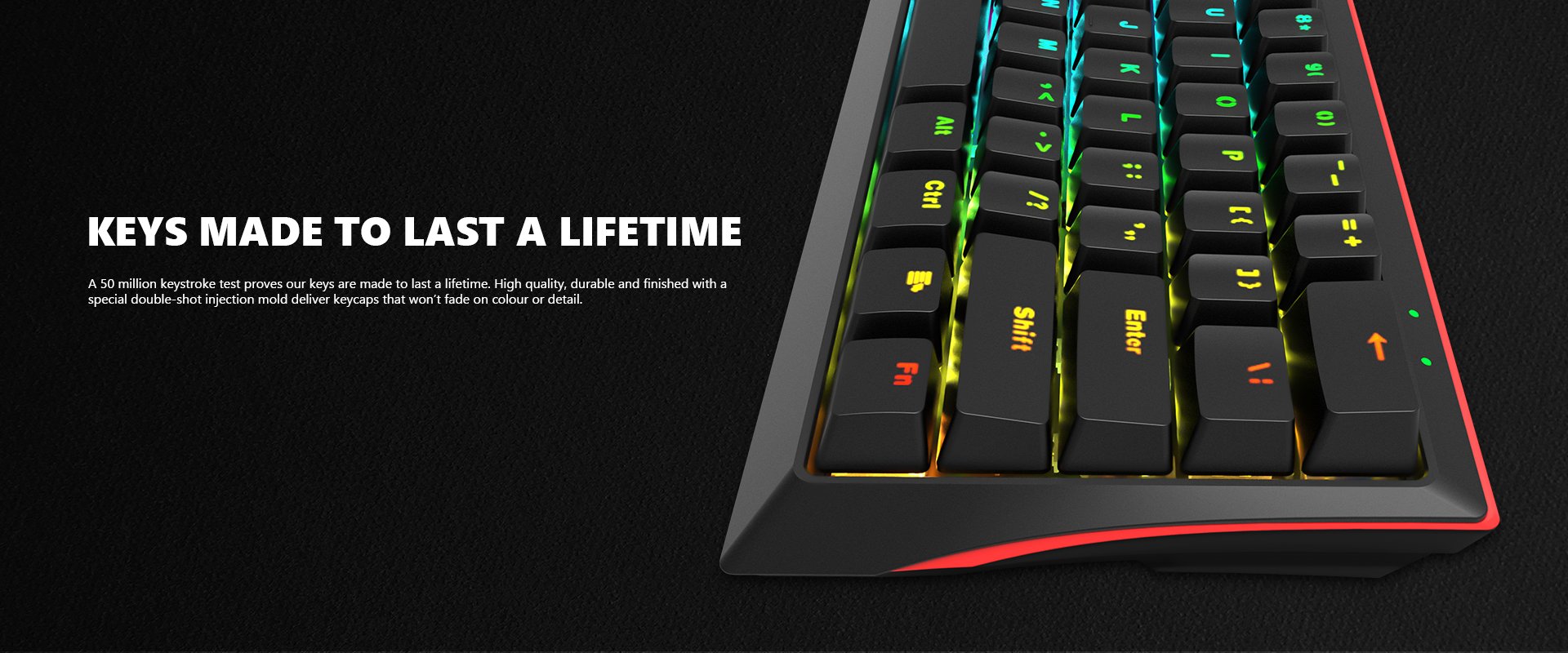Геймърска клавиатура Marvo KG962 61 keys - RED switches - MARVO-KG962-RD 