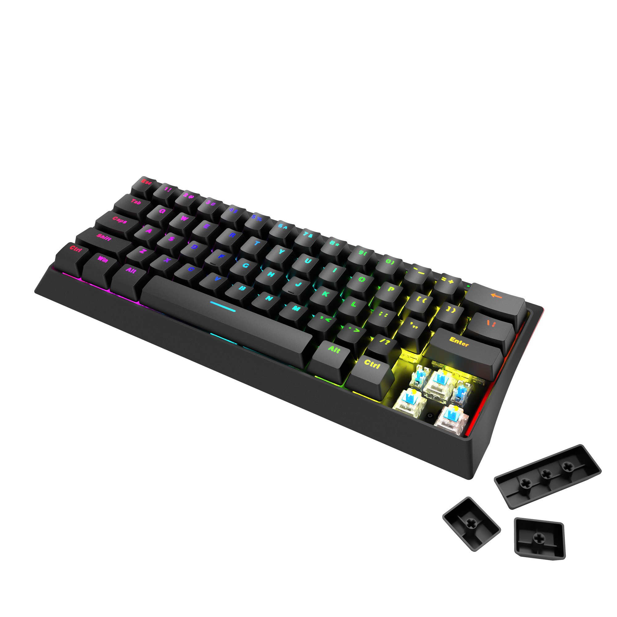 Геймърска клавиатура Marvo KG962 61 keys - BLUE switches - MARVO-KG962-BL 
