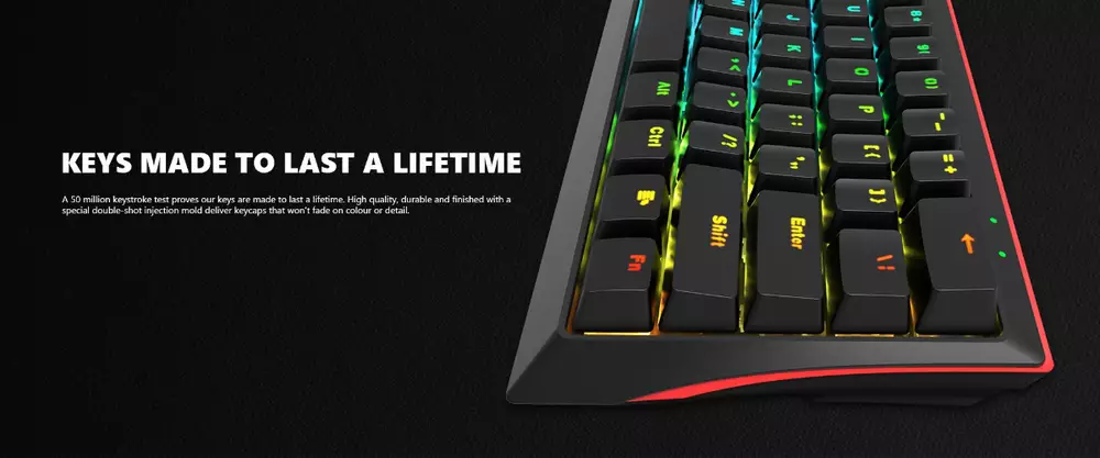 Геймърска клавиатура Marvo KG962 61 keys - BLUE switches - MARVO-KG962-BL