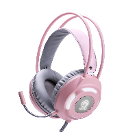 Геймърски слушалки Marvo HG8936 Gaming Headphones PINK 50mm USB