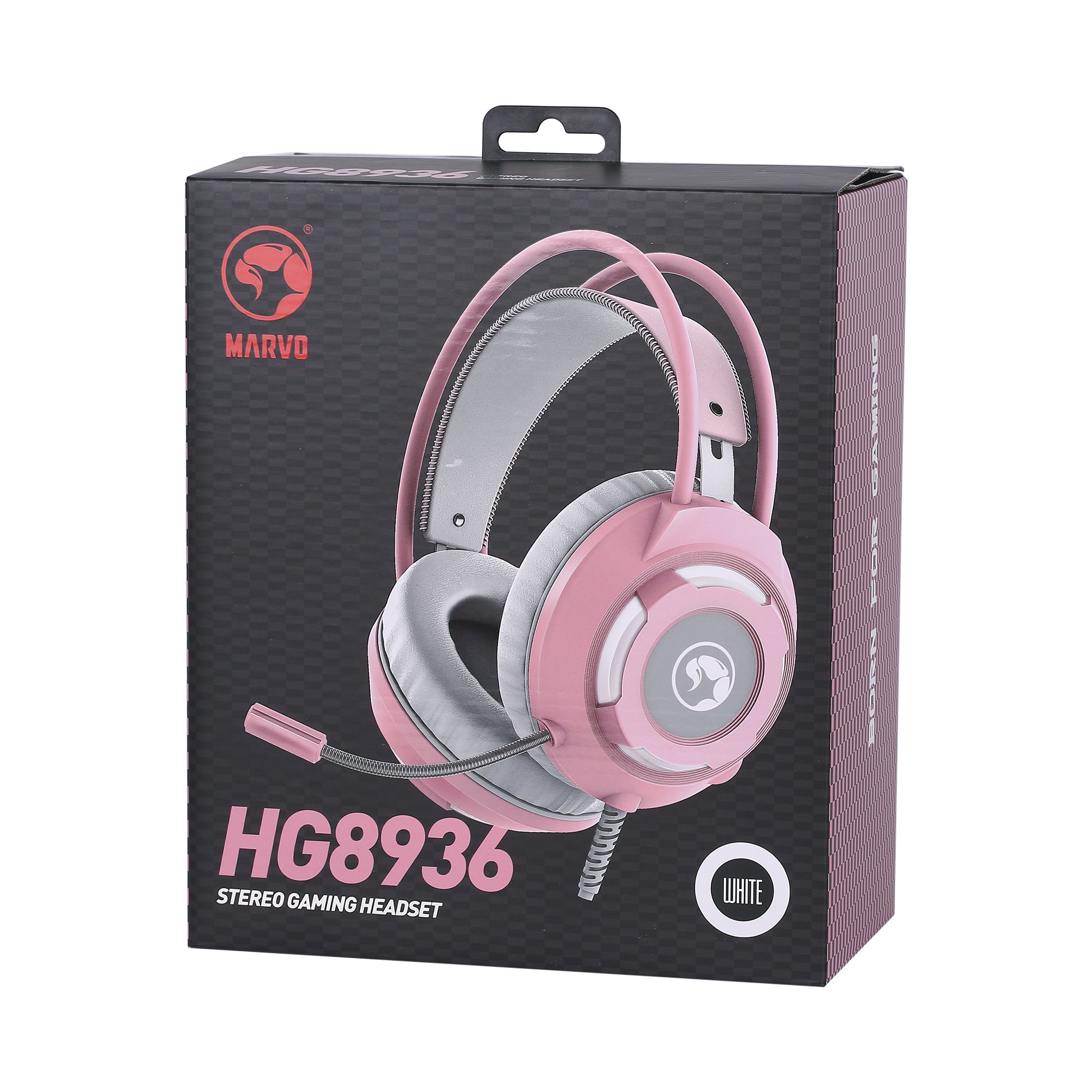 Геймърски слушалки Marvo HG8936 Gaming Headphones PINK 50mm USB