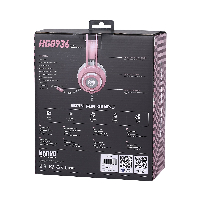 Геймърски слушалки Marvo HG8936 Gaming Headphones PINK 50mm USB