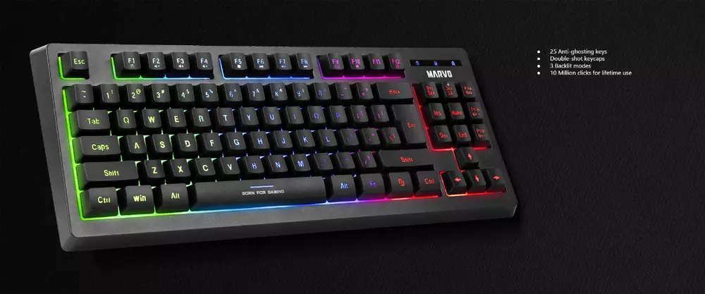 Геймърски комплект Marvo CM310 3-in-1 Keyboard, Mouse, Mousepad - MARVO-CM310