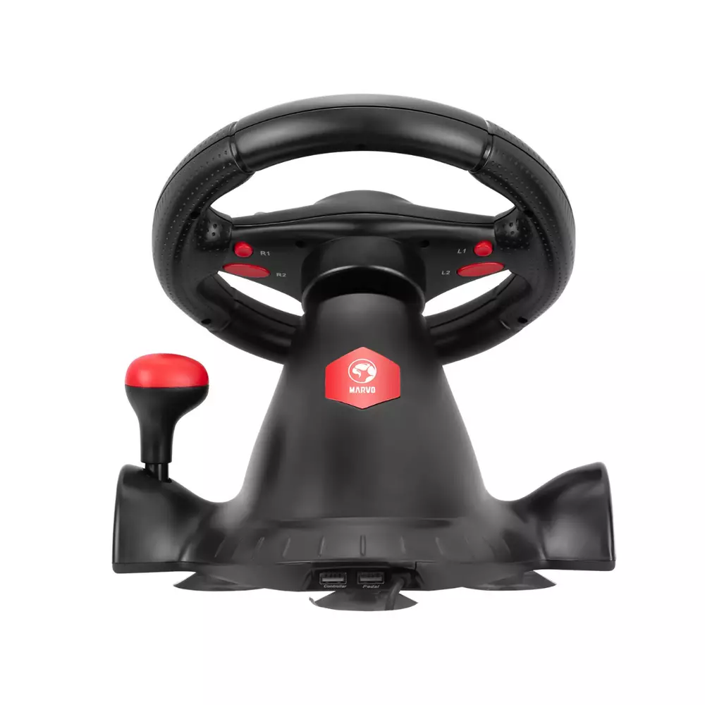 Marvo волан с педали Racing Wheel with 2 pedals - GT-903 - Vibration