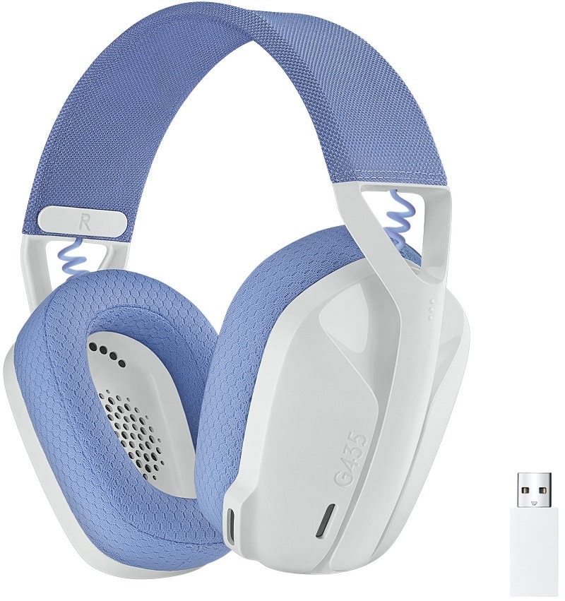 Безжични геймърски слушалки Logitech G435 Lightspeed Wireless Gaming Headset White - 981-001074