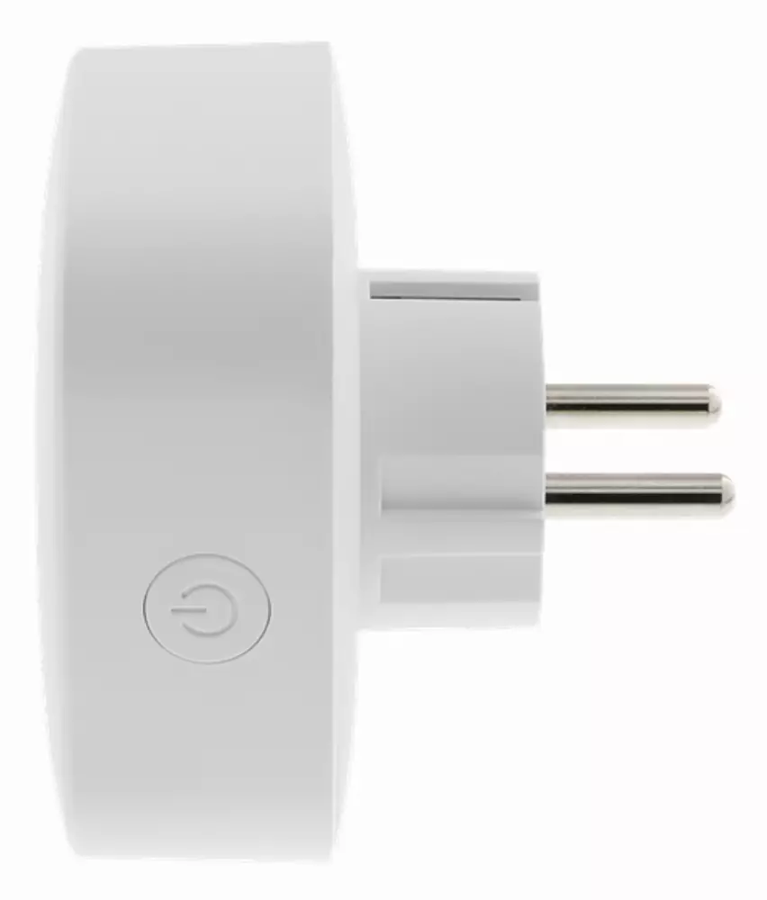 Смарт контакт DELTACO SH-P01E, Google Assistant, Alexa, 10А, WiFi 2.4Ghz, 1xCEE 7/3, Следене на консумация, Бял