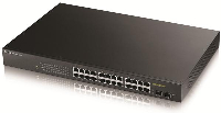 Суич ZYXEL GS1900-24HP v1.0, 24 портов управляем PoE, за монтаж в шкаф