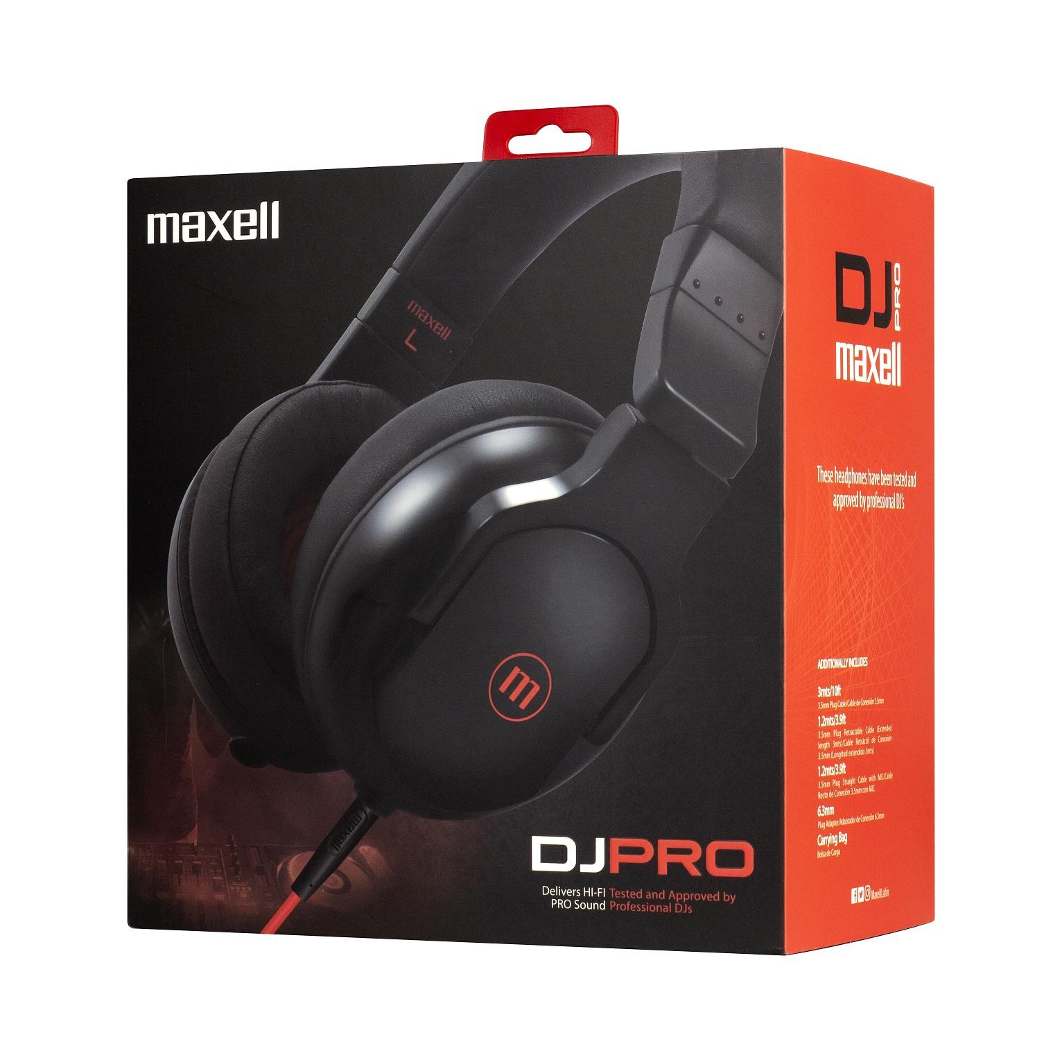 Слушалки блутут  MAXELL HP-BT DJ PRO X, С големи наушници, Черни