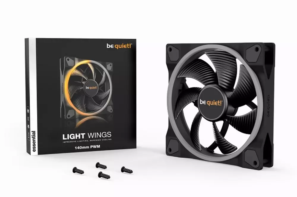 Вентилатор be quiet! LIGHT WINGS ARGB 140mm PWM high-speed 4-pin 2200RPM - BL075