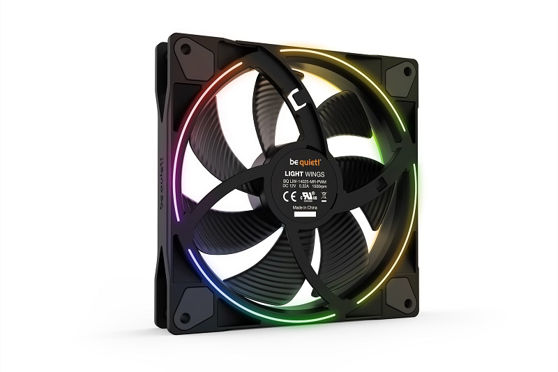 Вентилатор be quiet! LIGHT WINGS ARGB 140mm PWM high-speed 4-pin 2200RPM - BL075