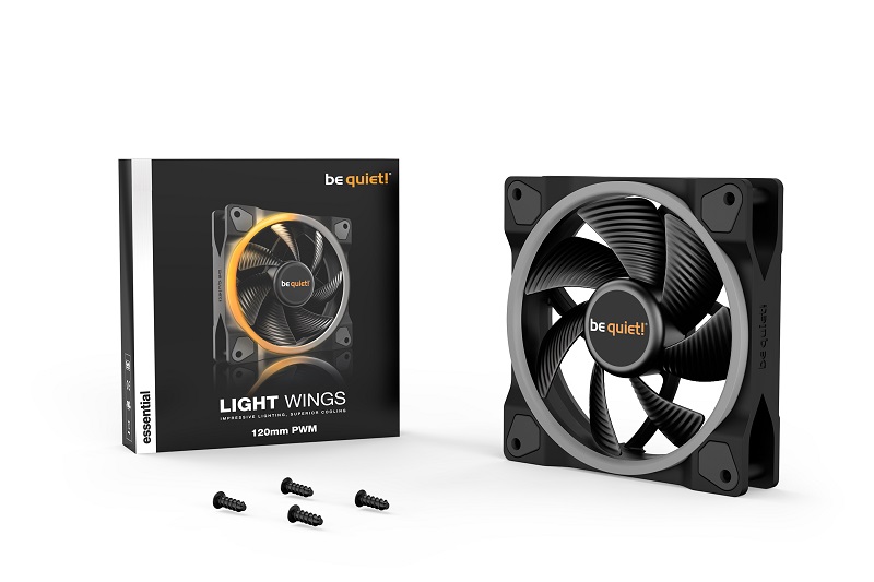 Вентилатор be quiet! LIGHT WINGS ARGB 120mm PWM 4-pin 1700RPM - BL072