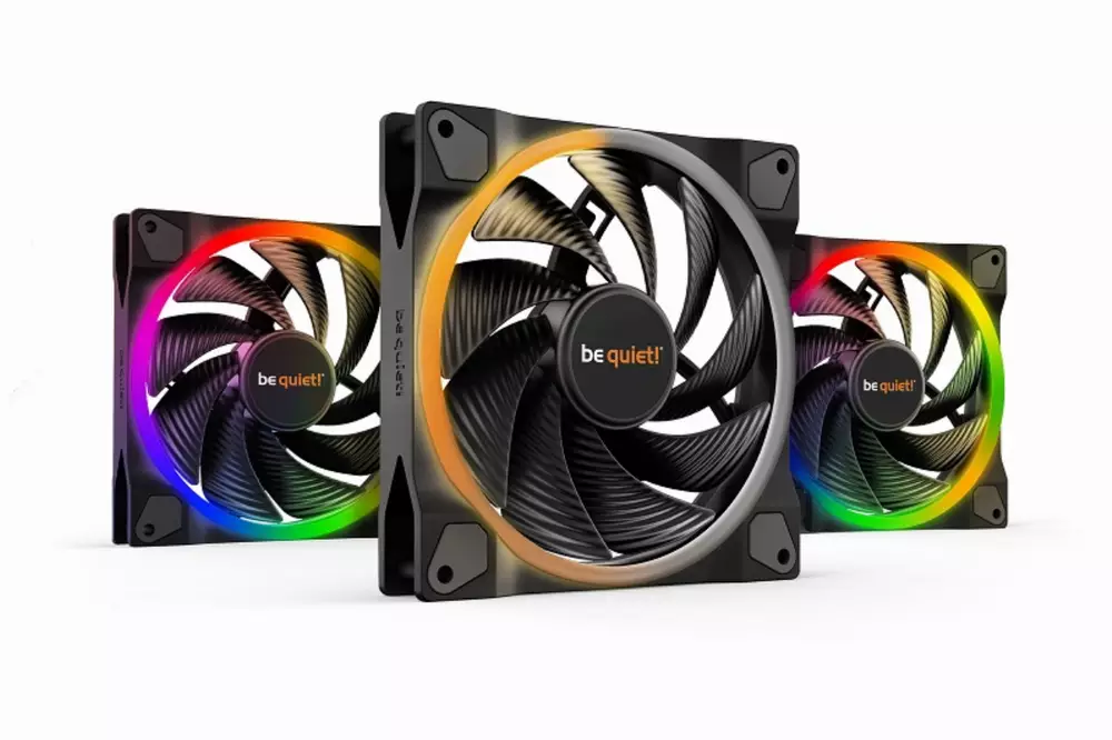 Вентиалтор be quiet! LIGHT WINGS ARGB 140mm PWM Triple-Pack 4-pin 1500RPM - BL078