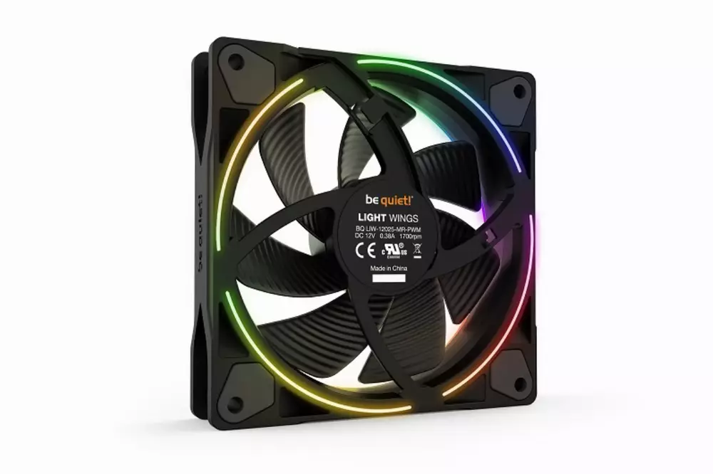 Вентиалтор be quiet! LIGHT WINGS ARGB 120mm PWM Triple-Pack 4-pin 1700RPM - BL076