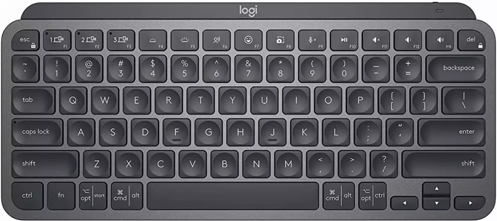 Tastiera Logitech MX Mini Minimalist Wireless Illuminated Keyboard Graphite US - 920-010498