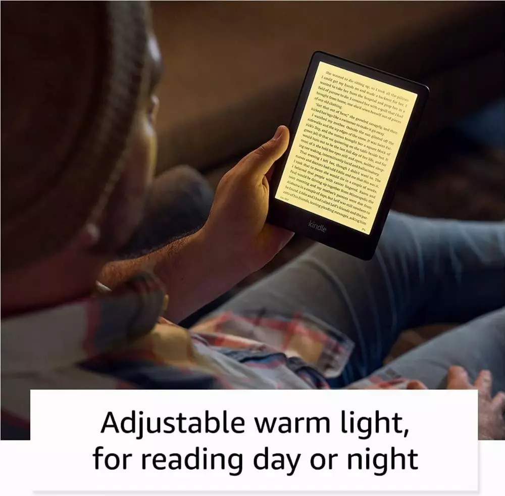 eBook четец Kindle Paperwhite 6.8", 8GB, 2021, 11 енерация, IPX8, Черен