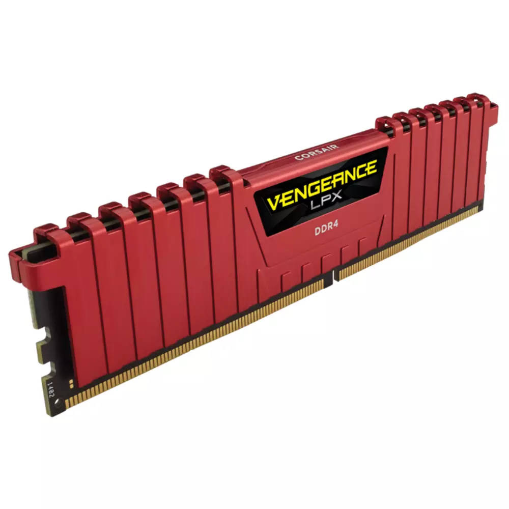 Памет Corsair Vengeance LPX 8GB DDR4 2400MHz CL14 Red - CMK8GX4M1A2400C14R