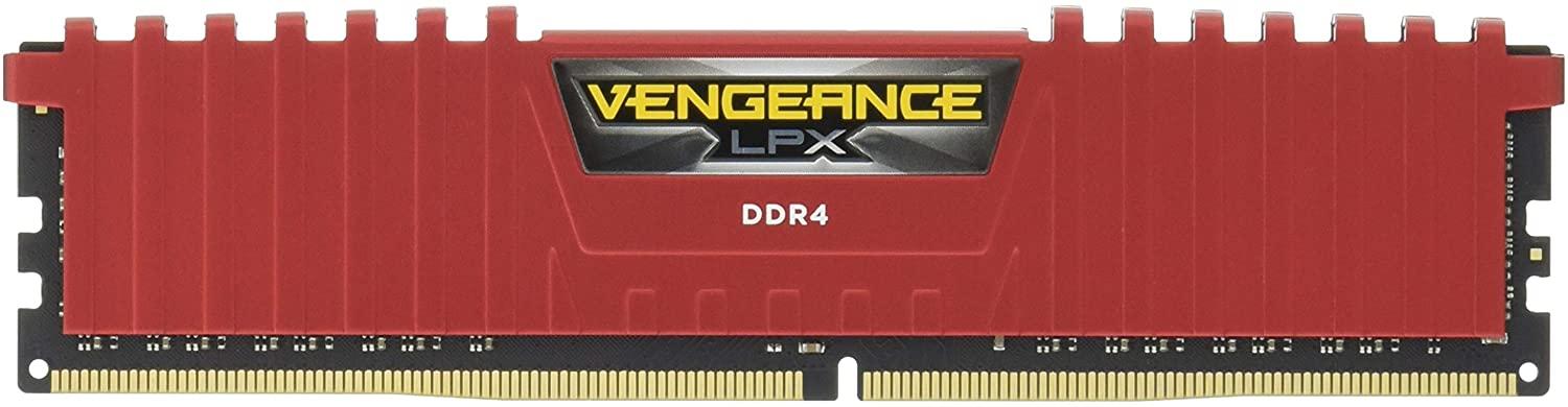 Памет Corsair Vengeance LPX 8GB DDR4 2400MHz CL16 Red - CMK8GX4M1A2400C16R