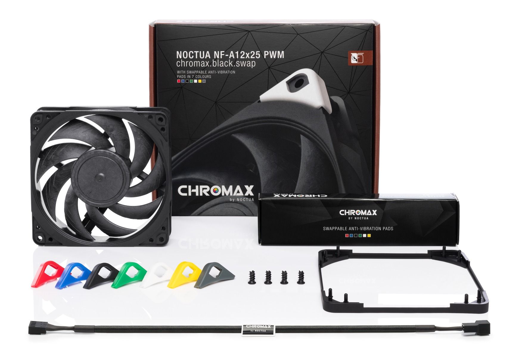 Αερόψυκας Noctua NF-A12x25-PWM 120mm Fan chromax.black.swap - NF-A12x25-PWM.CH.BK.S