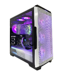 Геймърски компютър White Spartan Powered by ASUS (AMD Ryzen 5 5600X, B550, 16GB DDR4, RTX 3060 12GB, 1TB NVMe SSD, 750W 80+ Gold)