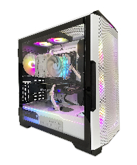 Геймърски компютър White Spartan Powered by ASUS (AMD Ryzen 5 5600X, B550, 16GB DDR4, RTX 3060 12GB, 1TB NVMe SSD, 750W 80+ Gold)