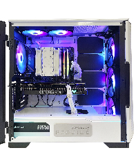 Геймърски компютър White Spartan Powered by ASUS (AMD Ryzen 5 5600X, B550, 16GB DDR4, RTX 3060 12GB, 1TB NVMe SSD, 750W 80+ Gold)