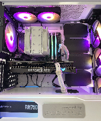 Геймърски компютър White Spartan Powered by ASUS (AMD Ryzen 5 5600X, B550, 16GB DDR4, RTX 3060 12GB, 1TB NVMe SSD, 750W 80+ Gold)