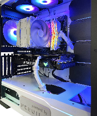 Геймърски компютър White Spartan Powered by ASUS (AMD Ryzen 5 5600X, B550, 16GB DDR4, RTX 3060 12GB, 1TB NVMe SSD, 750W 80+ Gold)