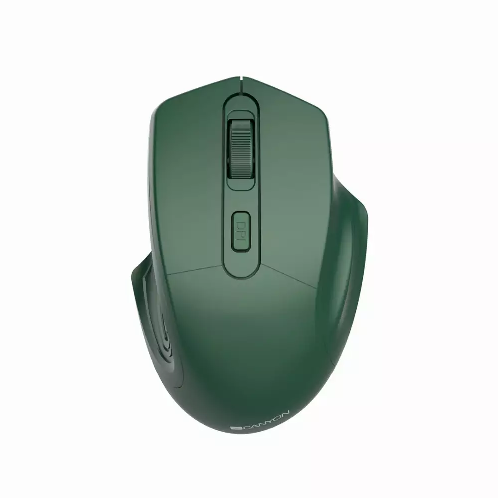 Мишка CANYON MW-15 Optical Wireless Green Безжична - CNE-CMSW15SM