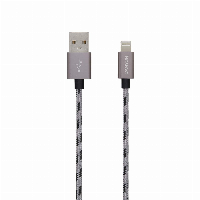 Кабел за зареждане и синхронизация Canyon, 8 pin Lightning мъжко към USB мъжко, 1m - CNE-CFI3DG