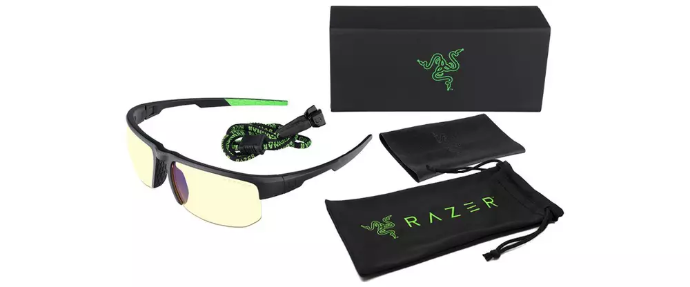 Геймърски очила GUNNAR Razer Torpedo X, Amber, Зелен/Черен